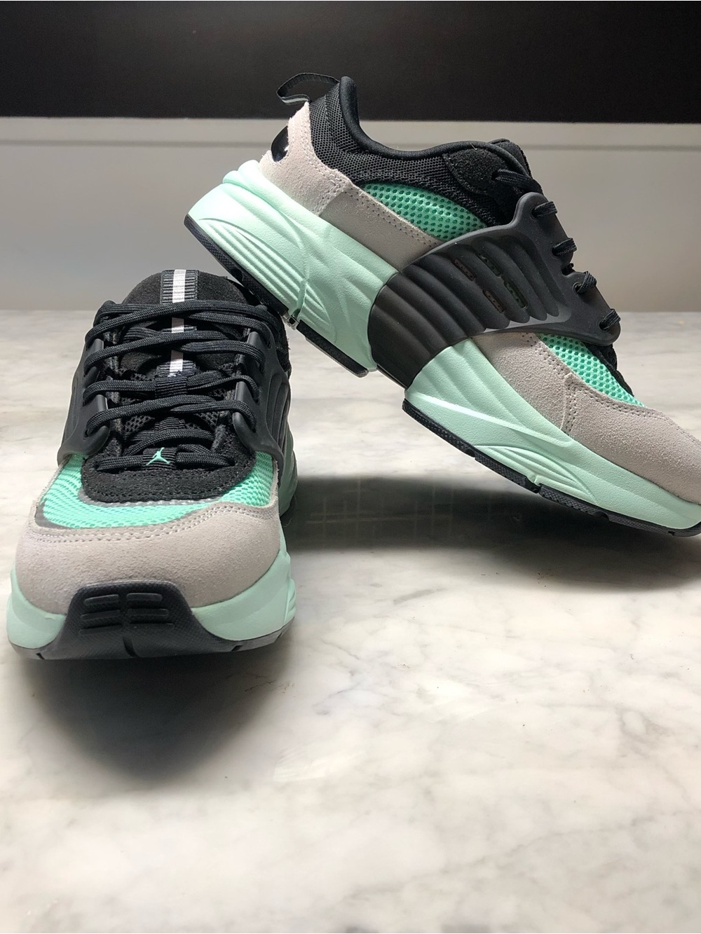 Jordan Trunner Sneakers Black/mint Unisex 6.5Y New Without Box